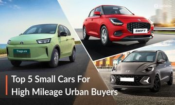Top 5 Small Cars For Urban Buyers Clocking A Lot Of Miles