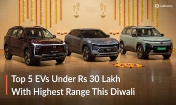 Buying An EV This Diwali? These 5 EVs Under Rs 30 Lakh Offer A Claimed Range Of Up To 700 Km!