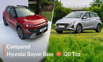 2026 Hyundai Bayon Base HX2 Vs Hyundai i20 Top-end Asta Optional Variant Compared: Which One Is For You??