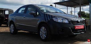 2014 Fiat Linea Facelift Spotted in India