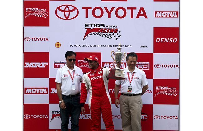 Diljith Dts Racing Diljith becomes the first Etios Motor Racing Trophy Champion | CarDekho.com