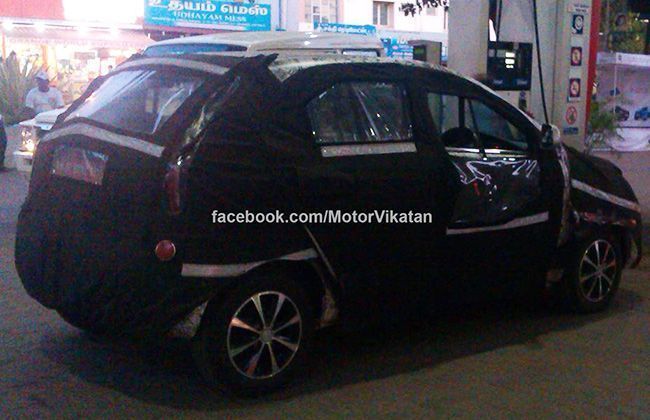 Tata Indica Vista Facelift Spied; to debut at 2014 Indian Auto Expo