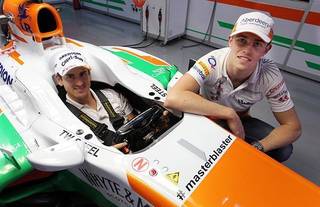 Sachin Tendulkar gets a tag on Force India