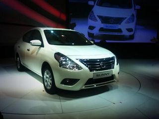 New 2014 Nissan Sunny Facelift unveiled at 2014 Indian Auto Expo New 2014 Nissan Sunny Facelift unveiled at 2014 Indian Auto Expo