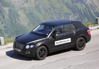 Upcoming Bentley's crossover SUV spied