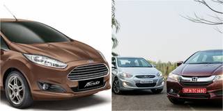 New Ford Fiesta VS Honda City VS Hyundai Verna: Prestige war