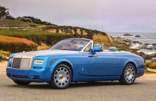 Rolls Royce Phantom Drophead Coupe Waterspeed Collection showcased at the Pebble Beach Rolls Royce Phantom Drophead Coupe Waterspeed Collection showcased at the Pebble Beach