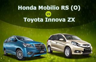 Honda Mobilio RS (O) VS Toyota Innova ZX; Top-end diesel MPV clash!