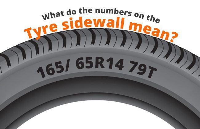 What do the numbers on the tyre sidewall mean?