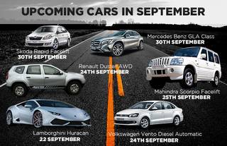 Upcoming Cars in September