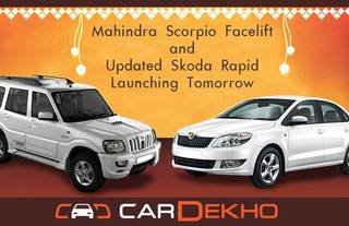 Mahindra Scorpio, Skoda Rapid Launching Tomorrow