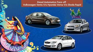 Diesel Automatics Face-off - Volkswagen Vento V/s Hyundai Verna V/s Skoda Rapid