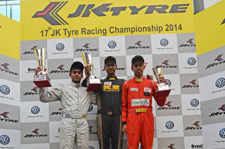 Vishnu Prasad shines at JK Racing Vishnu Prasad shines at JK Racing