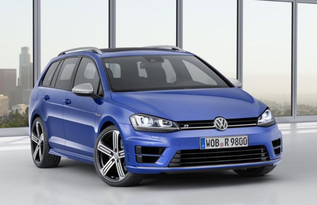 Volkswagen unveils New Golf R Estate model in 2014 LA Motor Show