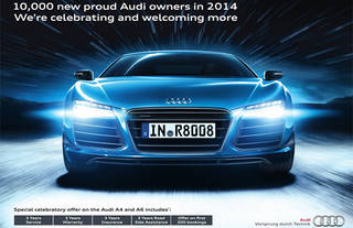Audi India Celebrates 10,000 Sales in 2014, Special Offer on 300 units of A4 and A6! Audi India Celebrates 10,000 Sales in 2014, Special Offer on 300 units of A4 and A6!