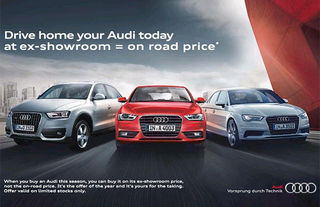 Audi India is Offering Cars at Ex-Showroom Price = On-Road Price!