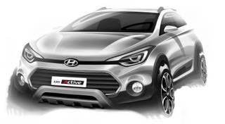 Hyundai Reveals Sketches of 'Already Spied i20 Active'; Indian Debut in March