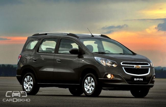 Chevrolet Spin MPV to be showcased at Auto Expo 2016