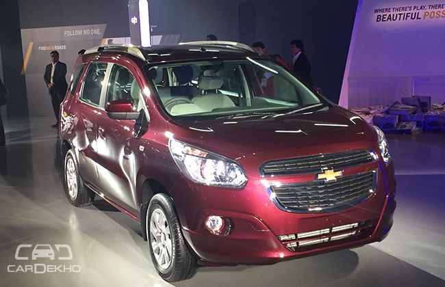 Chevrolet Spin Showcased at the 2016 Auto Expo