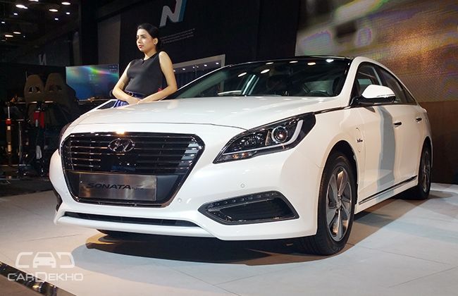 Hyundai Showcases Sonata Plug-in Hybrid at Auto Expo 2016