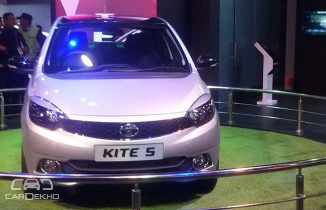 Tata Kite 5 Compact Sedan Showcased at the 2016 Indian Auto Expo