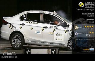 Suzuki Ciaz And Ertiga Score 4-Star Safety Rating