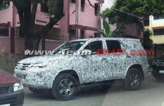 Next-gen Toyota Fortuner Spied In India Next-gen Toyota Fortuner Spied In India