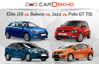 Petrol Automatic Spec Comparison: Elite i20 Vs Baleno Vs Jazz Vs Polo GT TSI