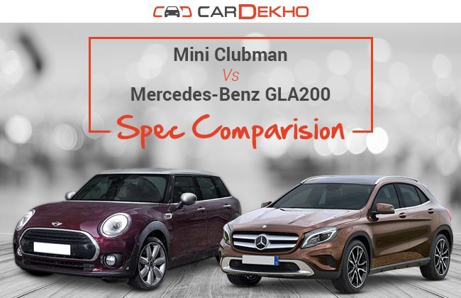 Mini Clubman Vs Mercedes-Benz GLA200 – Spec Comparison