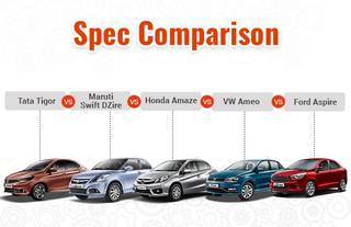 टिगॉर Vs स्विफ्ट डिजा�यर Vs अमेज़ Vs एमियो Vs एस्पायर