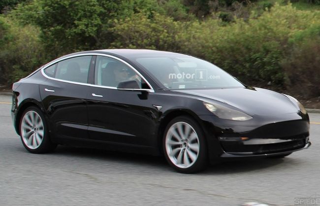 Production-Spec India-Bound Tesla Model 3 Spied Completely Undisguised