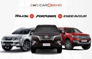 Isuzu MU-X Vs Toyota Fortuner Vs Ford Endeavour