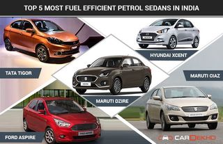 Top 5 Most Fuel Efficient Petrol Sedans In India