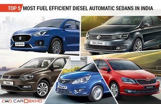 Top 5 Most Fuel Efficient Diesel Automatic Sedans In India