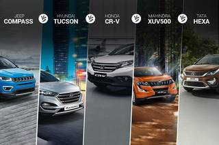 November 2017 Sales Comparison: Compass Vs Tucson Vs CR-V Vs XUV500 Vs Hexa