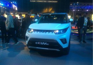 Mahindra e-KUV100 Revealed At Auto Expo 2018