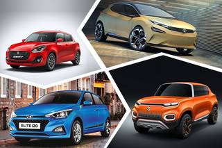 Top 5 Hatchbacks At Auto Expo 2018 – New Swift, 45X, Elite i20, Future-S & Tiago