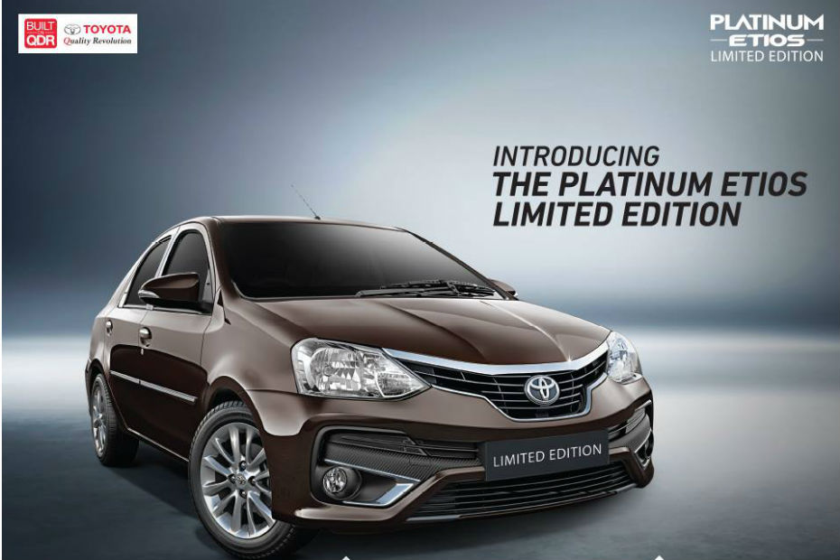 Toyota Etios Platinum Limited Edition Launched In India; Prices Start At Rs 7.84 Lakh