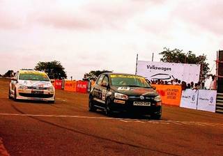 Karthik Shankar Wins 2nd Race in Round 2 of Volkswagen-JK Tyre Polo Cup