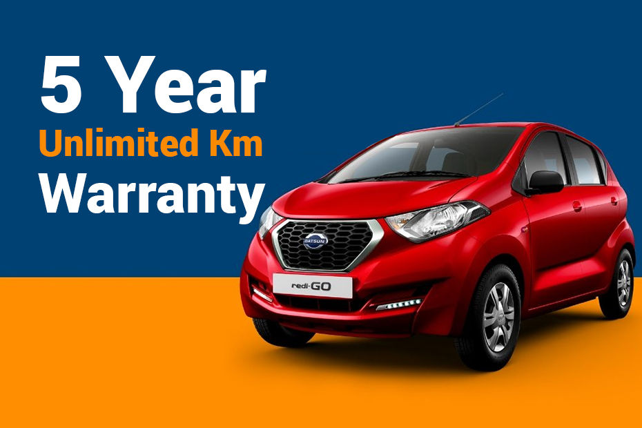 Datsun redi-GO's 5 Years, Unlimited Km Warranty Makes It A Reliable Choice