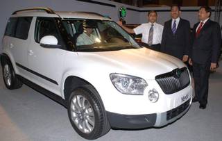 Skoda Yeti showcased at the Hyderabd International Auto Show