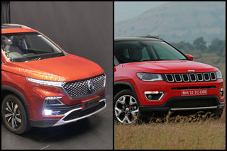 MG Hector vs Jeep Compass: In Pics