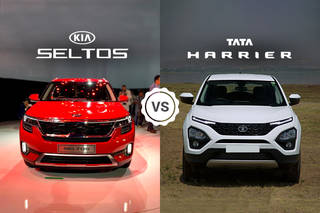 Kia Seltos vs Tata Harrier: In Pics