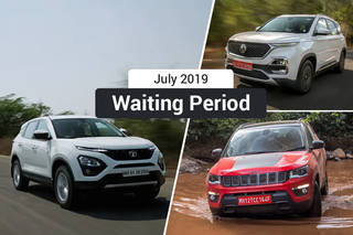 MG Hector, Compass Trailhawk Command Longest Waiting Periods In July 2019