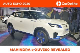 Mahindra XUV300 Electric Showcased At Auto Expo 2020