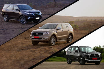 MG Gloster vs Ford Endeavour vs Toyota Fortuner: Real-world Performance Comparison MG Gloster vs Ford Endeavour vs Toyota Fortuner: Real-world Performance Comparison