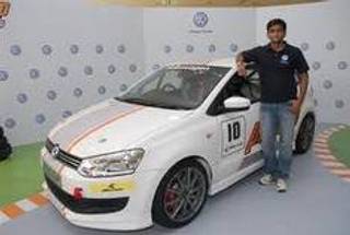 Sailesh Bolisetti wins 1st race in Round 4 of Volkswagen-JK Tyre Polo Cup India 2010