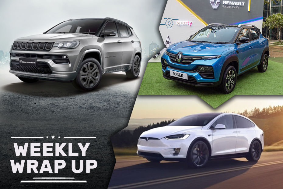 Car News That Mattered: Jeep Compass Facelift Launched, New Safari And Renault Kiger Unveiled, Skoda Kushaq Previewed, And More