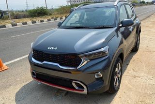 Kia Sonet Spied With New Logo Ahead Of Official Launch Next Week