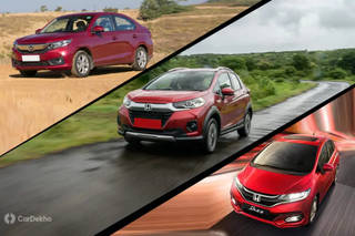 Save Up To Rs 53,000 On Honda City, Jazz, WR-V And Amaze